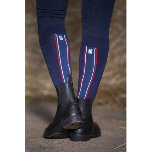EQUITHÈME "Classic" blau/weiss/rot Socken 2