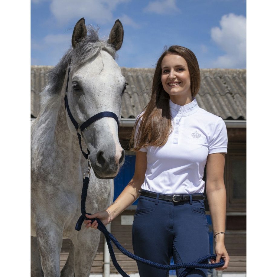Polo EQUITHÈME "Couronne", manches courtes