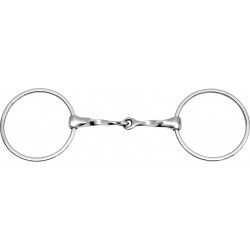 FEELING Doppelringtrense mit 2 grossen Ringen, gedreht