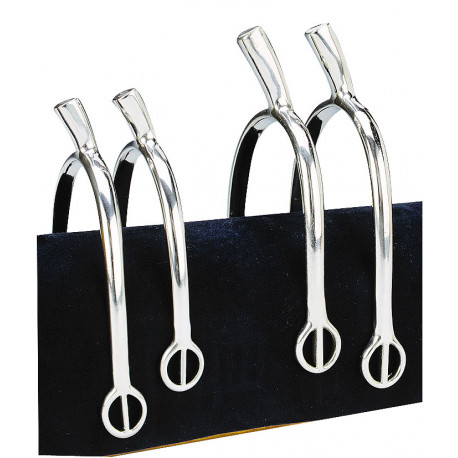 Éperons FEELING "Prince de Galles" compensés à  passants arrondis inox