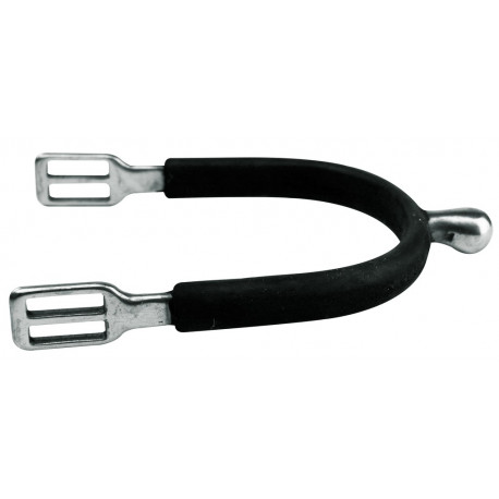 Éperons FEELING "Polo" inox gainé caoutchouc