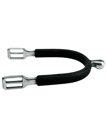 Éperons FEELING "Polo" inox gainé caoutchouc