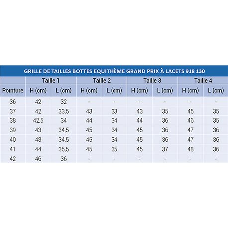 Bottes EQUITHÈME "Grand Prix" à  lacets