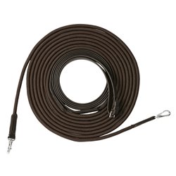 RIDING WORLD Doppellonge aus Leder/Kordel 2