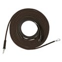 RIDING WORLD Doppellonge aus Leder/Kordel