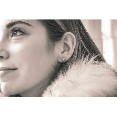 Milly Ohrstecker, silber- oder goldfarben