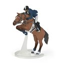 Cheval de saut d'obstacle et son cavalier PAPO