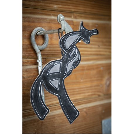 JOUET CHEVAL NOIR/GRIS