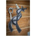 JOUET CHEVAL NOIR/GRIS