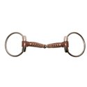 Mors 2 anneaux METALAB "Pinchless" cuir, 17 mm