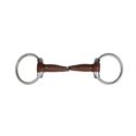 Mors 2 anneaux METALAB "Pinchless" cuir, 20 mm