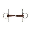 METALAB „Pinchless" Knebeltrense, lederbezogen, 17 mm