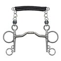 METALAB „Elite" Pelhamgebiss, gebogen, Zungenfreiheit, lange Schenkel