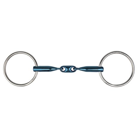 Mors 2 anneaux METALAB "Eco Blue" double brisure