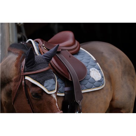 Bonnet chasse-mouches EQUITHÈME "Denim"