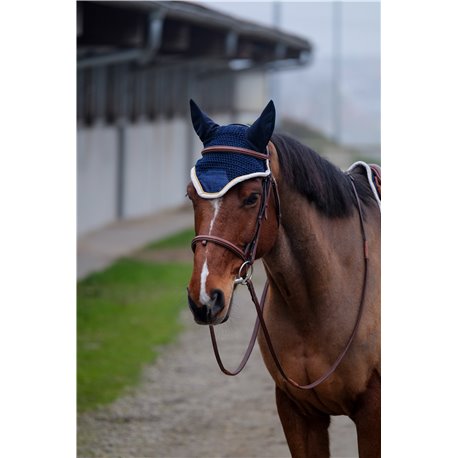 EQUITHÈME „Denim“ Fliegenohrehauben