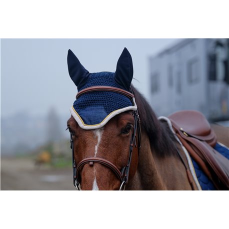 EQUITHÈME „Denim“ Fliegenohrehauben