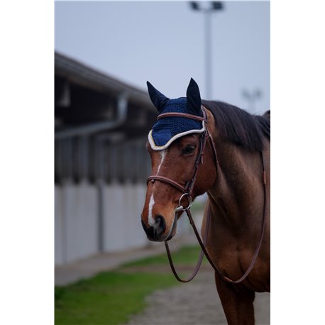 EQUITHÈME „Denim“ Fliegenohrehauben