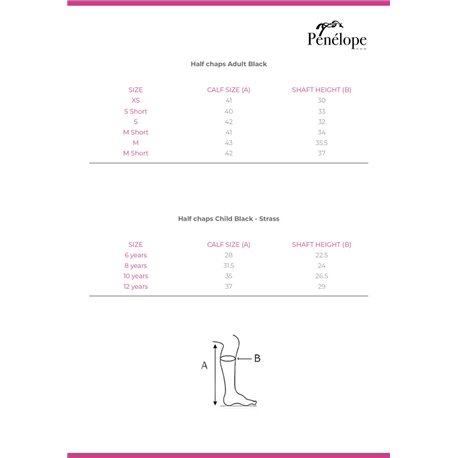 Mini-chaps PENELOPE Prisca cuir