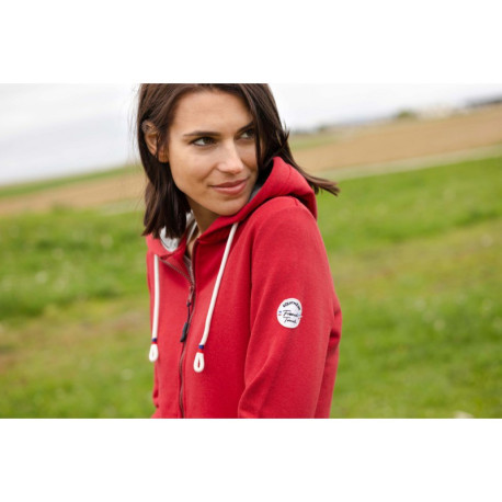 EQUITHÈME "Courtney" Kapuzenjacke mit Reißverschluss