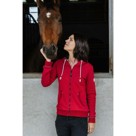 EQUITHÈME "Courtney" Kapuzenjacke mit Reißverschluss