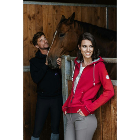 EQUITHÈME "Courtney" Kapuzenjacke mit Reißverschluss