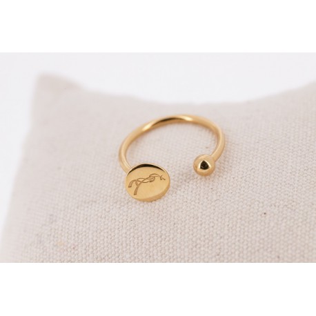 BAGUE Lisa dorée