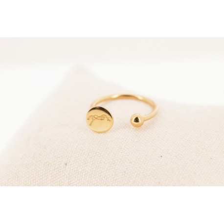 BAGUE Lisa dorée