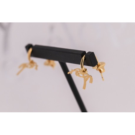 BOUCLES D'OREILLES CR?OLES PENELOPE "L?ONIE"