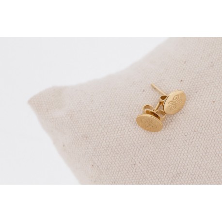 BOUCLES D'OREILLES POUSSOIR ARABESQUE PENELOPE "LOU"