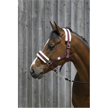 RIDING WORLD Halfter aus synthetischem Schaffell