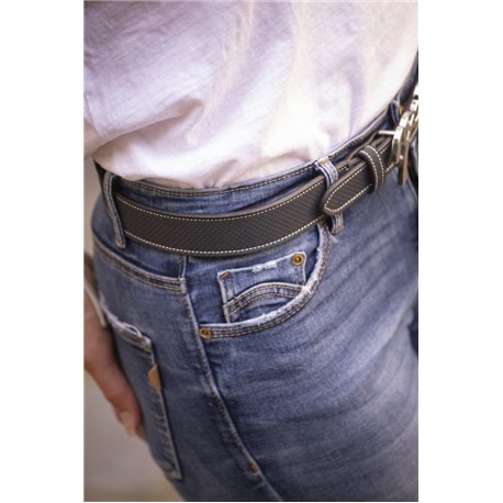 Ceinture PENELOPE "signature" cuir perfor?