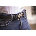 Ceinture PENELOPE "signature" cuir perfor?