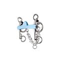 METALAB „Flexi" Pelhamgebiss, halbmond, kurze Seiten
