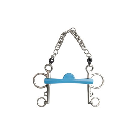 METALAB „Flexi" Pelhamgebiss, halbmond, lange Schenkel