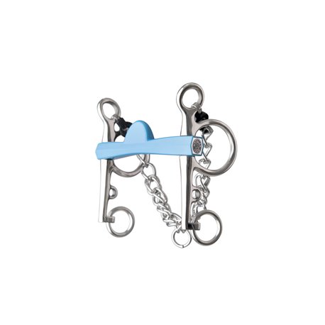 METALAB „Flexi" Pelhamgebiss, halbmond, lange Schenkel