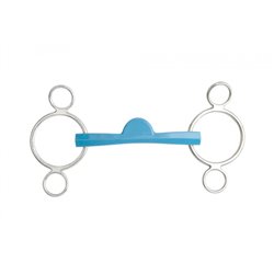 Verstellbares Gebiss METALAB ?Flexi" 3-Ring, halbmond 2
