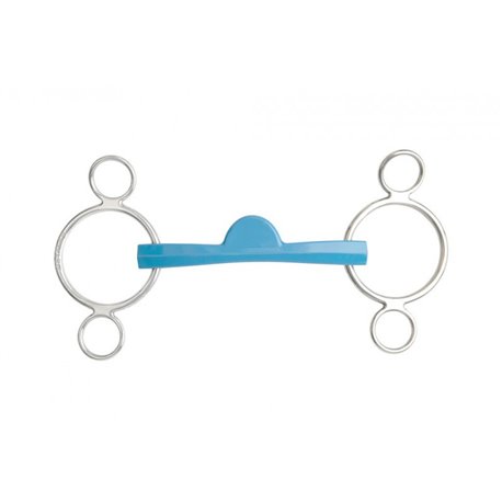 Verstellbares Gebiss METALAB „Flexi" 3-Ring, halbmond