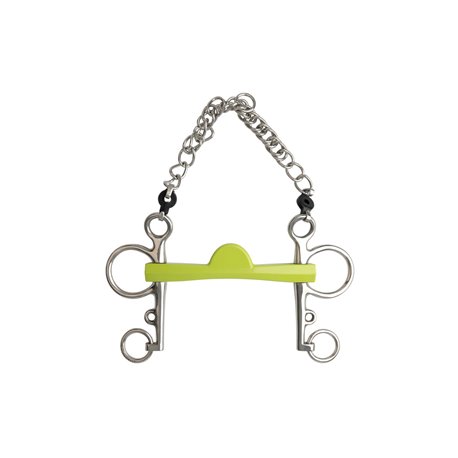 METALAB ?Flexi Soft" Pelhamgebiss, halbmond, lange Schenkel