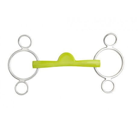 Verstellbares Gebiss METALAB ?Flexi Soft" 3-Ring, halbmond