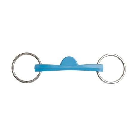 Mors 2 anneaux METALAB "Flexi" droit, demi-lune