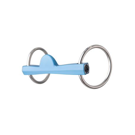 Mors 2 anneaux METALAB "Flexi" droit, demi-lune