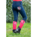 Reithose -Aymee Denim- Silikon-Kniebesatz