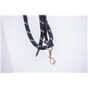 Longe PENELOPE "Corde et cuir" Noir