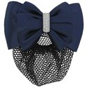 EQUITHEME Haarnetz-Haarspange mit Strass