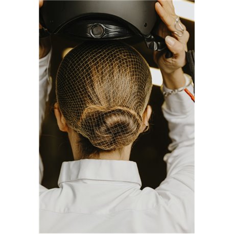 EQUITHEME Haarnetz-Haarspange aus Netzmaterial