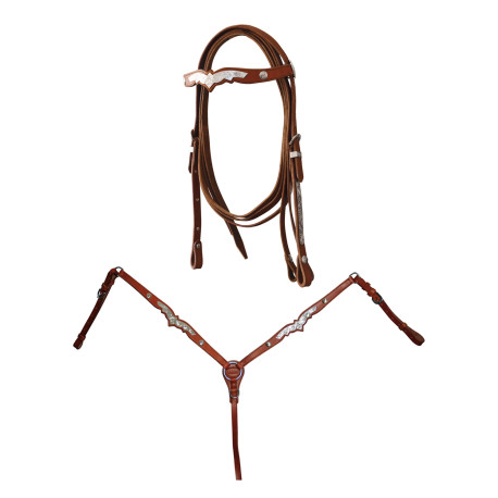 BRIDE WESTERN AVEC BRISE ET R?NES TAILLE UNIQUE