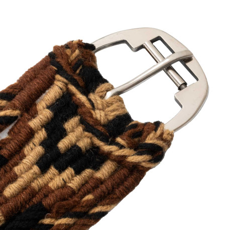Sangle western en mohair à motif diamant