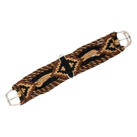 Sangle western en mohair à motif diamant