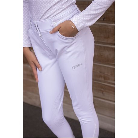 Pantalon d'?quitation EDEN BY PL "?l?gance" blanc